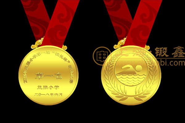 益強小學游泳賽【運動會獎牌定制】-金銀銅框獎牌定制