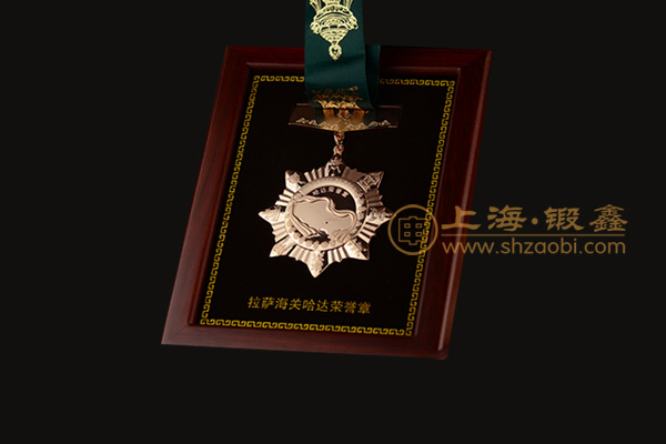 西藏海關哈達【獎牌定制】-銅獎牌制作