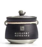 茶叶锡罐纯锡茶叶罐锡制家用金属密封存茶罐礼盒装