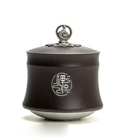 锡茶叶罐锡罐纯锡复古金属密封储茶罐礼盒装